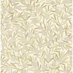 A-Street Prints Zulma Gold Decorative Botanical Wallpaper - SKU 2970-26103
