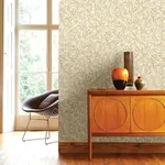 A-Street Prints Zulma Gold Decorative Botanical Wallpaper - SKU 2970-26103