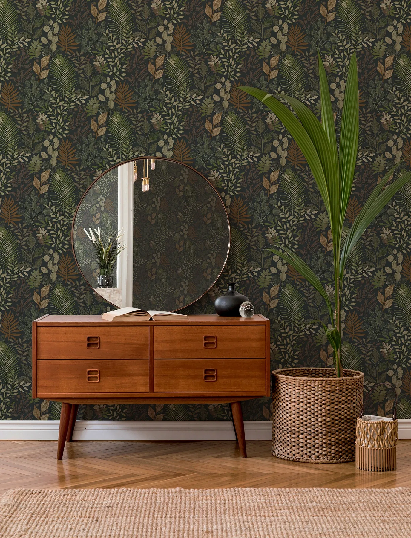 A-Street Prints Ängslycka Black Forest Botanicals Wallpaper | Wallpaper Twins A-Street Prints Ängslycka Black Forest Botanicals Wallpaper - SKU 4201-20104