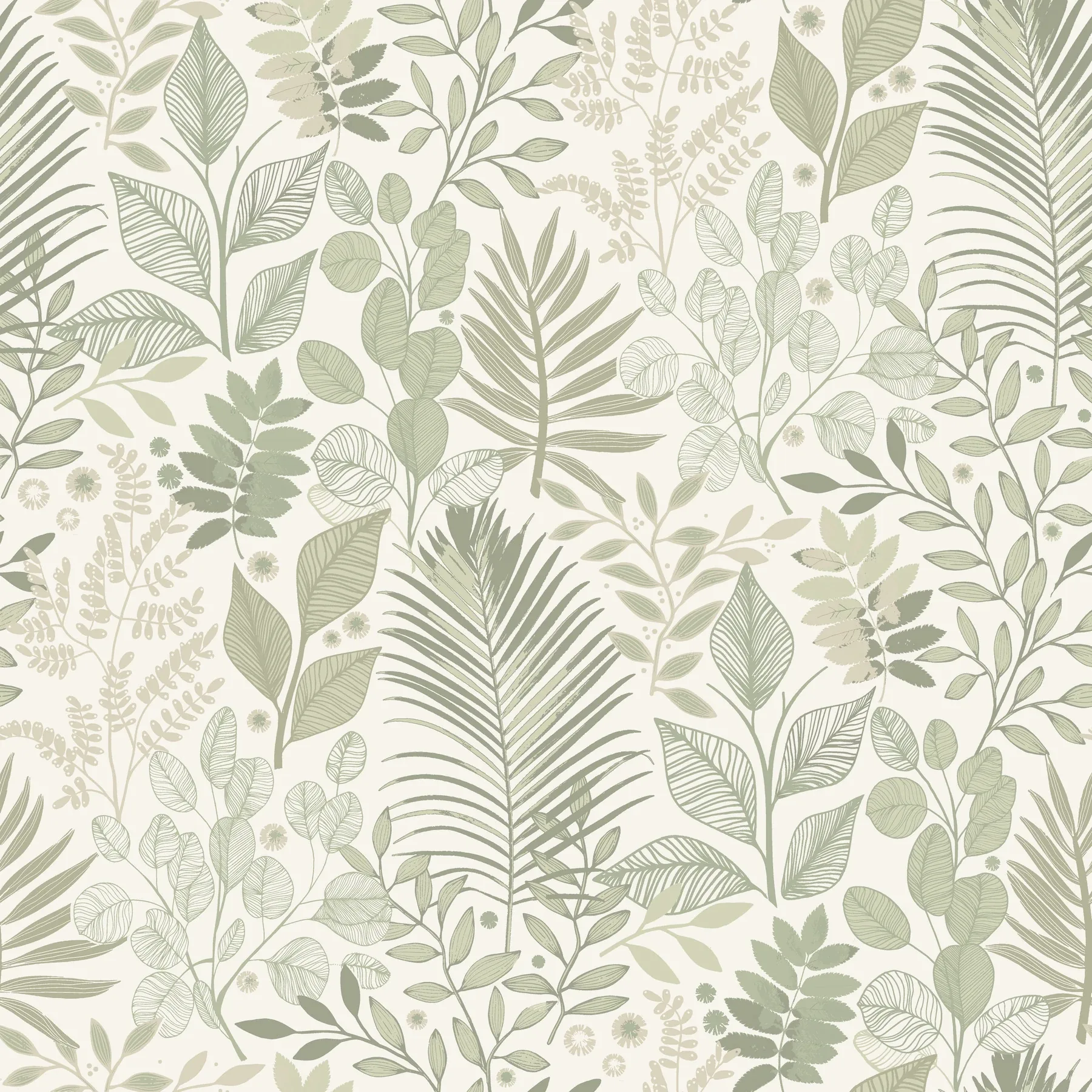 4201-20102 | Ängslycka Green Forest Botanicals Wallpaper
