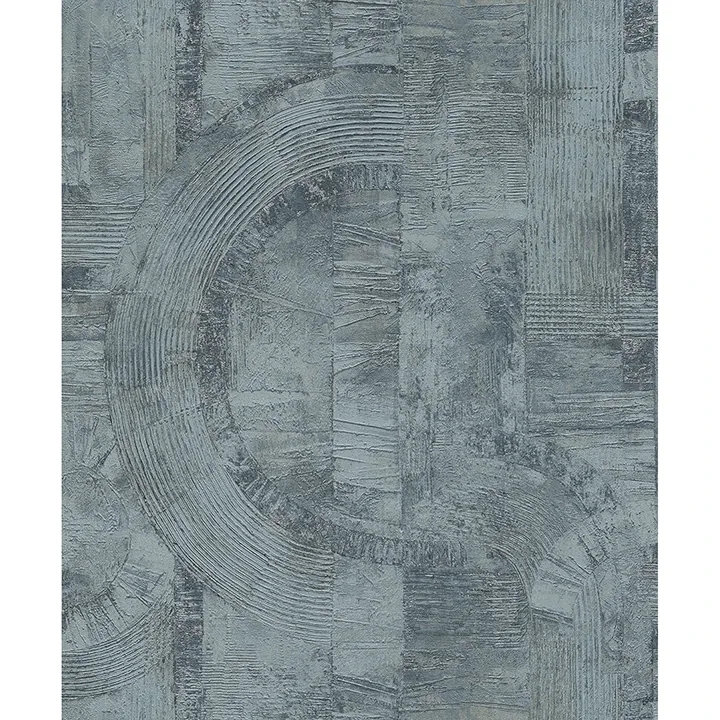 Brewster Home Fashions Abe Blue Geo Wallpaper - SKU 4096-554786