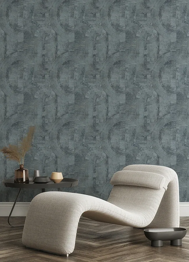 Brewster Home Fashions Abe Blue Geo Wallpaper | Wallpaper Twins Brewster Home Fashions Abe Blue Geo Wallpaper - SKU 4096-554786