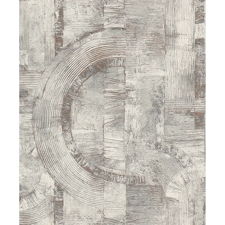 Brewster Home Fashions Abe Light Grey Geo Wallpaper - SKU 4096-554779