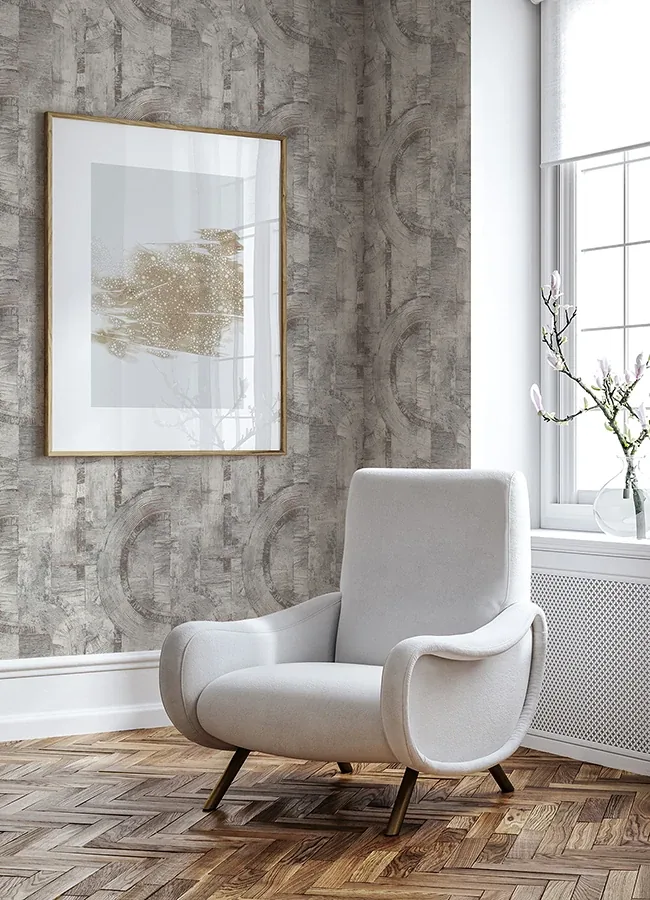 Brewster Home Fashions Abe Light Grey Geo Wallpaper | Wallpaper Twins Brewster Home Fashions Abe Light Grey Geo Wallpaper - SKU 4096-554779