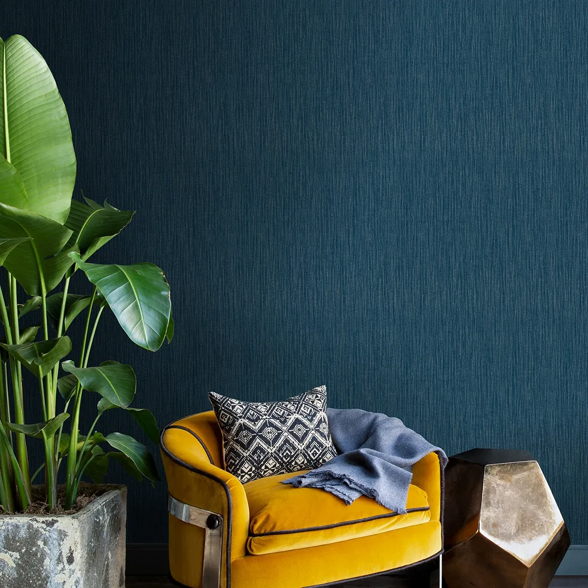 Brewster Home Fashions Abel Blue Textured Wallpaper - SKU 4025-82513