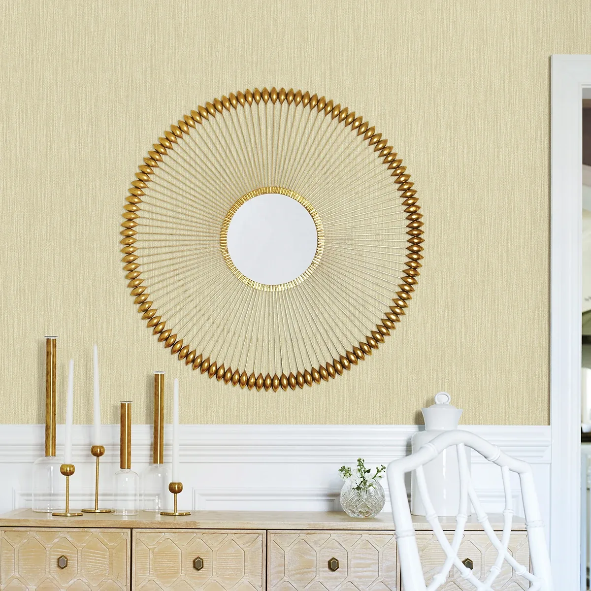 Brewster Home Fashions Abel Gold Textured Wallpaper - SKU 4025-82516