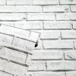 Brewster Home Fashions Abner White Brick Wallpaper | Wallpaper Twins Brewster Home Fashions Abner White Brick Wallpaper - SKU AH920001