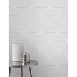Brewster Home Fashions Adaline Light Grey Geometric Wallpaper | Wallpaper Twins Brewster Home Fashions Adaline Light Grey Geometric Wallpaper - SKU 2834-42340
