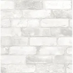 Brewster Home Fashions Adams White Reclaimed Bricks Wallpaper | Wallpaper Twins Brewster Home Fashions Adams White Reclaimed Bricks Wallpaper - SKU 2767-22321