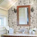 Brewster Home Fashions Adamstown Black Newspaper Wallpaper - SKU 3115-64272