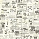 Brewster Home Fashions Adamstown Cream Vintage Newspaper Wallpaper | Wallpaper Twins Brewster Home Fashions Adamstown Cream Vintage Newspaper Wallpaper - SKU CTR64271