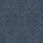 Brewster Home Fashions Adavu Blue Damask Wallpaper | Wallpaper Twins Brewster Home Fashions Adavu Blue Damask Wallpaper - SKU 4148-27438