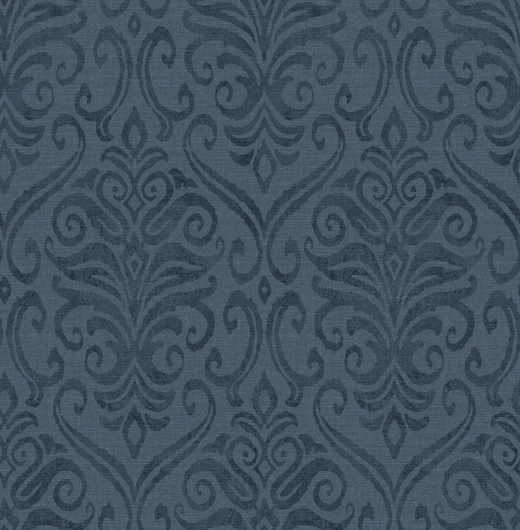 Brewster Home Fashions Adavu Blue Damask Wallpaper - SKU 4148-27438