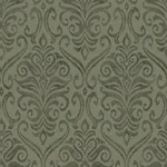 Brewster Home Fashions Adavu Dark Green Damask Wallpaper | Wallpaper Twins Brewster Home Fashions Adavu Dark Green Damask Wallpaper - SKU 4148-27440
