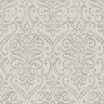 Brewster Home Fashions Adavu Grey Damask Wallpaper - SKU 4148-27439