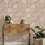 Brewster Home Fashions Addison Blush Retro Geo Wallpaper | Wallpaper Twins Brewster Home Fashions Addison Blush Retro Geo Wallpaper - SKU 4125-26748