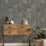 Brewster Home Fashions Addison Charcoal Retro Geo Wallpaper - SKU 4125-26750