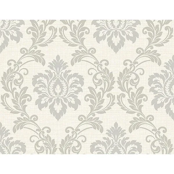 Brewster Home Fashions Adela Ivory Twill Damask Wallpaper - SKU 2765-BW40108