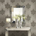 Brewster Home Fashions Adela Light Brown Twill Damask Wallpaper | Wallpaper Twins Brewster Home Fashions Adela Light Brown Twill Damask Wallpaper - SKU 2765-BW40101