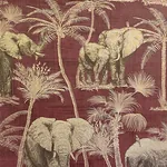 Brewster Home Fashions Adelia Maroon Elephant Grove Wallpaper | Wallpaper Twins Brewster Home Fashions Adelia Maroon Elephant Grove Wallpaper - SKU AH610701