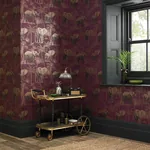 Brewster Home Fashions Adelia Maroon Elephant Grove Wallpaper | Wallpaper Twins Brewster Home Fashions Adelia Maroon Elephant Grove Wallpaper - SKU AH610701