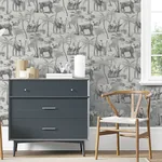 Brewster Home Fashions Adelia Neutral Elephant Grove Wallpaper - SKU AH296700