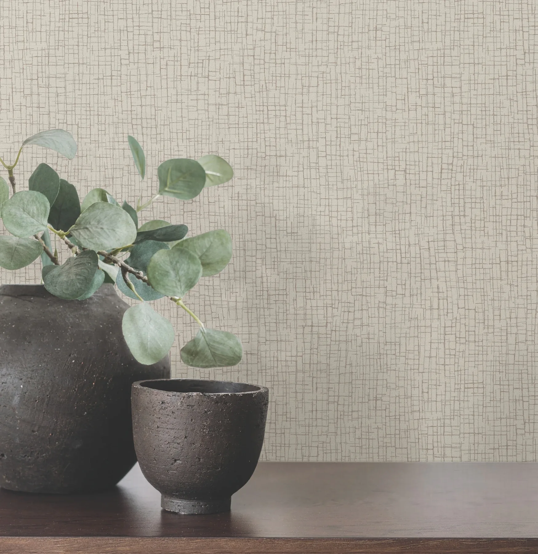 Brewster Home Fashions Aden Taupe Linear Abstract Wallpaper - SKU 4207-5451