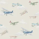 Brewster Home Fashions Aeroplanes Beige Skies Wallpaper | Wallpaper Twins Brewster Home Fashions Aeroplanes Beige Skies Wallpaper - SKU 4203-27549