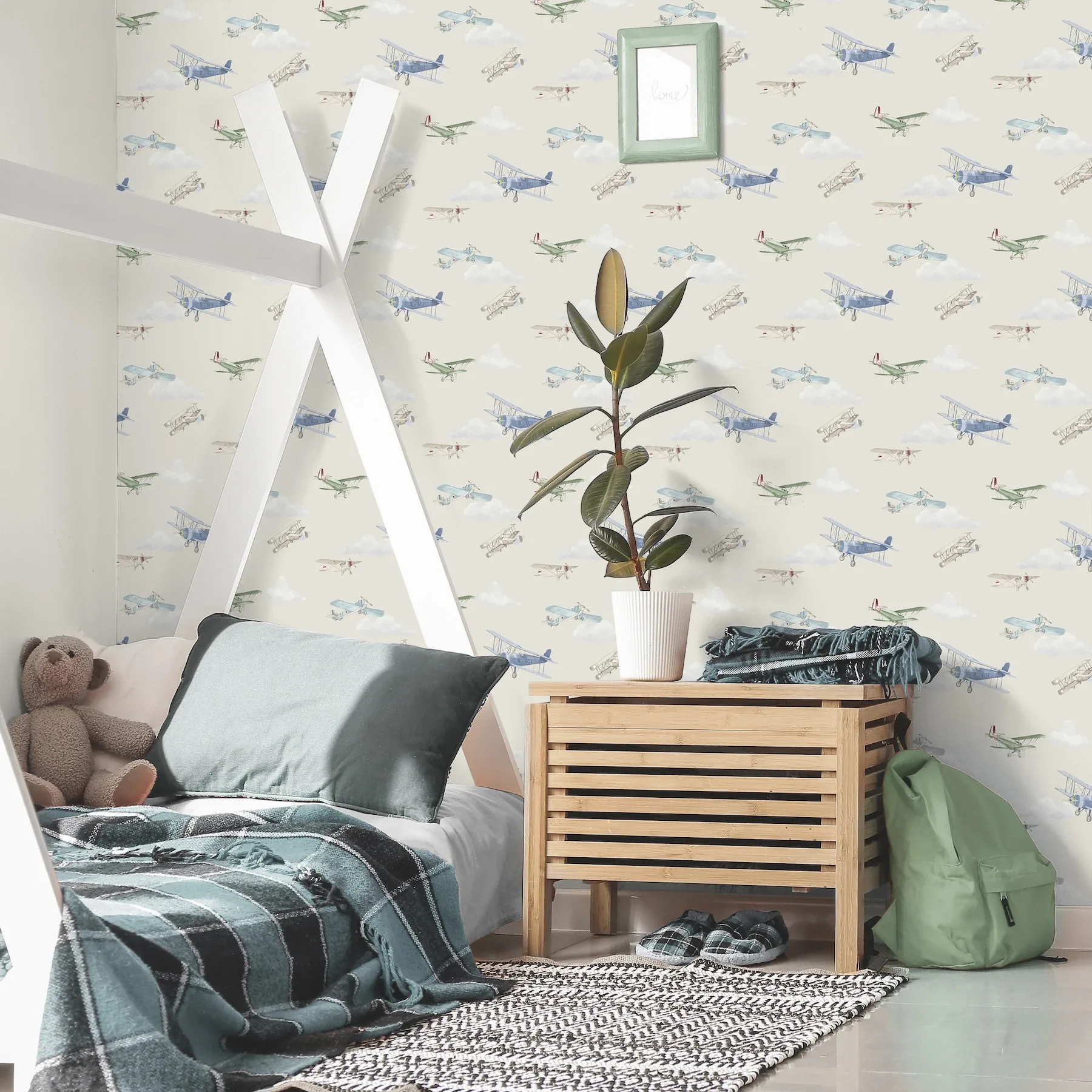 Brewster Home Fashions Aeroplanes Beige Skies Wallpaper | Wallpaper Twins Brewster Home Fashions Aeroplanes Beige Skies Wallpaper - SKU 4203-27549