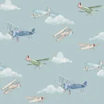 Brewster Home Fashions Aeroplanes Blue Skies Wallpaper - SKU 4203-27548