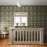Brewster Home Fashions African Marigold Black Floral Wallpaper | Wallpaper Twins Brewster Home Fashions African Marigold Black Floral Wallpaper - SKU 4171-82073