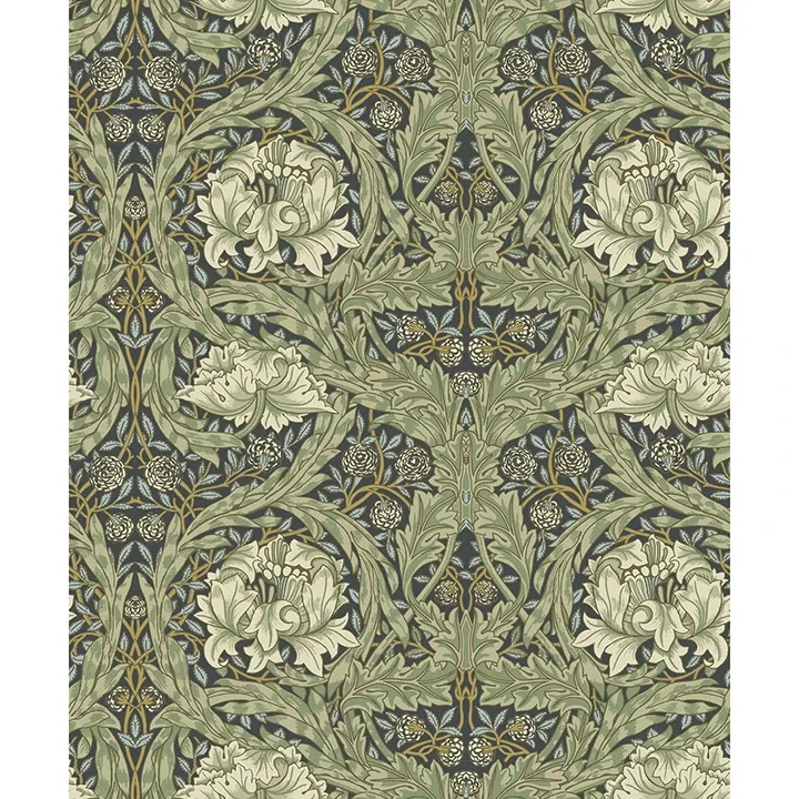 Brewster Home Fashions African Marigold Sea Green Floral Wallpaper - SKU 4171-82075