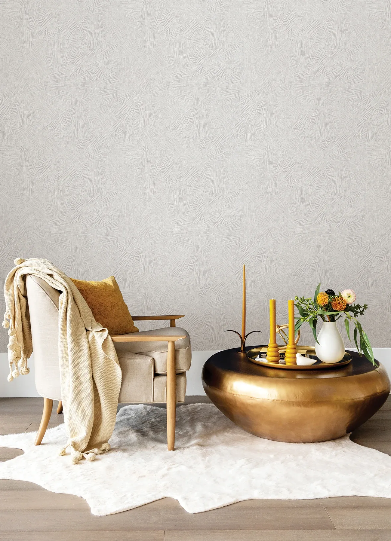 Brewster Home Fashions Agassiz Cream Burst Wallpaper | Wallpaper Twins Brewster Home Fashions Agassiz Cream Burst Wallpaper - SKU 4082-382034
