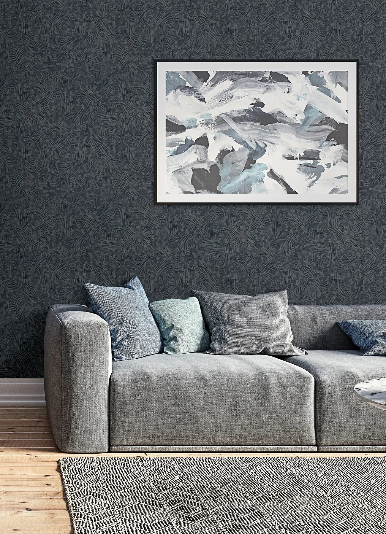 Brewster Home Fashions Agassiz Dark Grey Burst Wallpaper | Wallpaper Twins Brewster Home Fashions Agassiz Dark Grey Burst Wallpaper - SKU 4082-382032