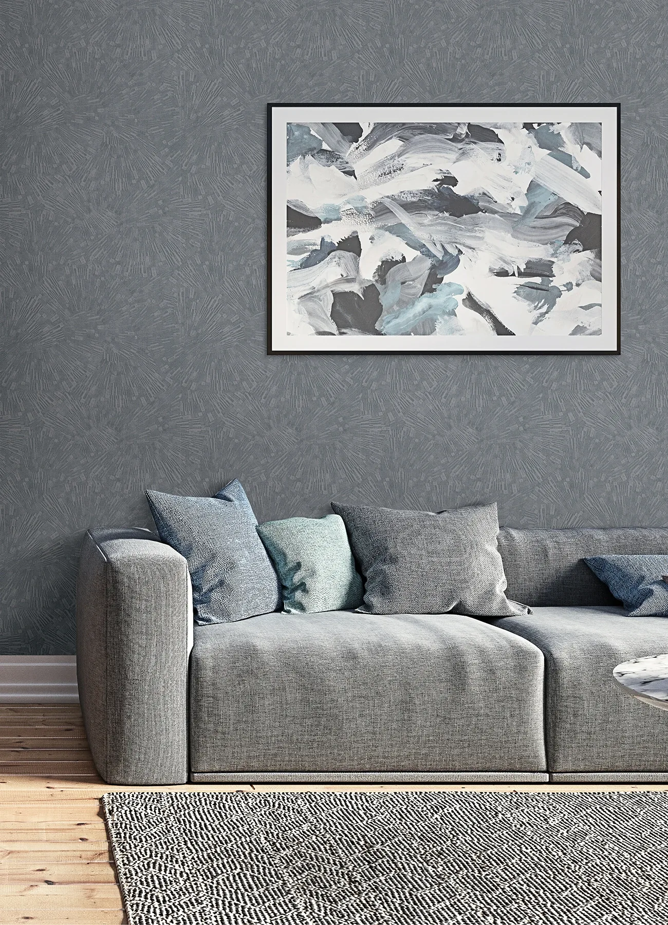 Brewster Home Fashions Agassiz Grey Burst Wallpaper - SKU 4082-382031