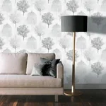 Brewster Home Fashions Agatha Black Trees Wallpaper - SKU AH256701