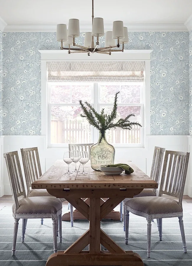 Brewster Home Fashions Agathon Light Blue Floral Wallpaper | Wallpaper Twins Brewster Home Fashions Agathon Light Blue Floral Wallpaper - SKU 4072-70050