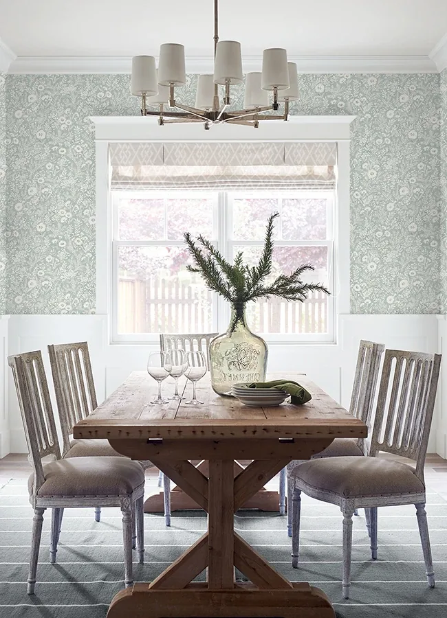 Brewster Home Fashions Agathon Seafoam Floral Wallpaper | Wallpaper Twins Brewster Home Fashions Agathon Seafoam Floral Wallpaper - SKU 4072-70053
