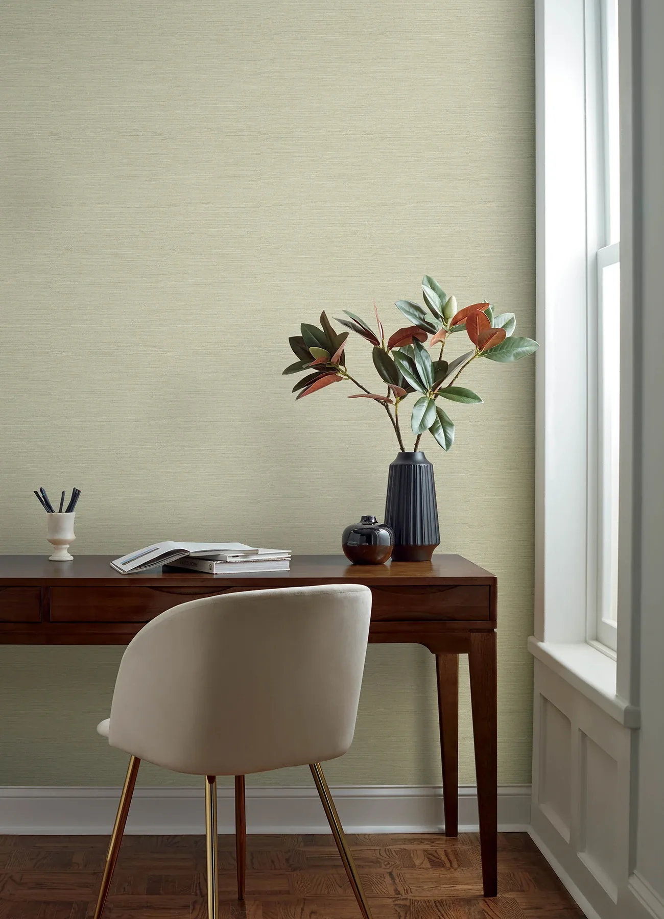 Brewster Home Fashions Agave Neutral Faux Grasscloth Wallpaper | Wallpaper Twins Brewster Home Fashions Agave Neutral Faux Grasscloth Wallpaper - SKU 4169-27611