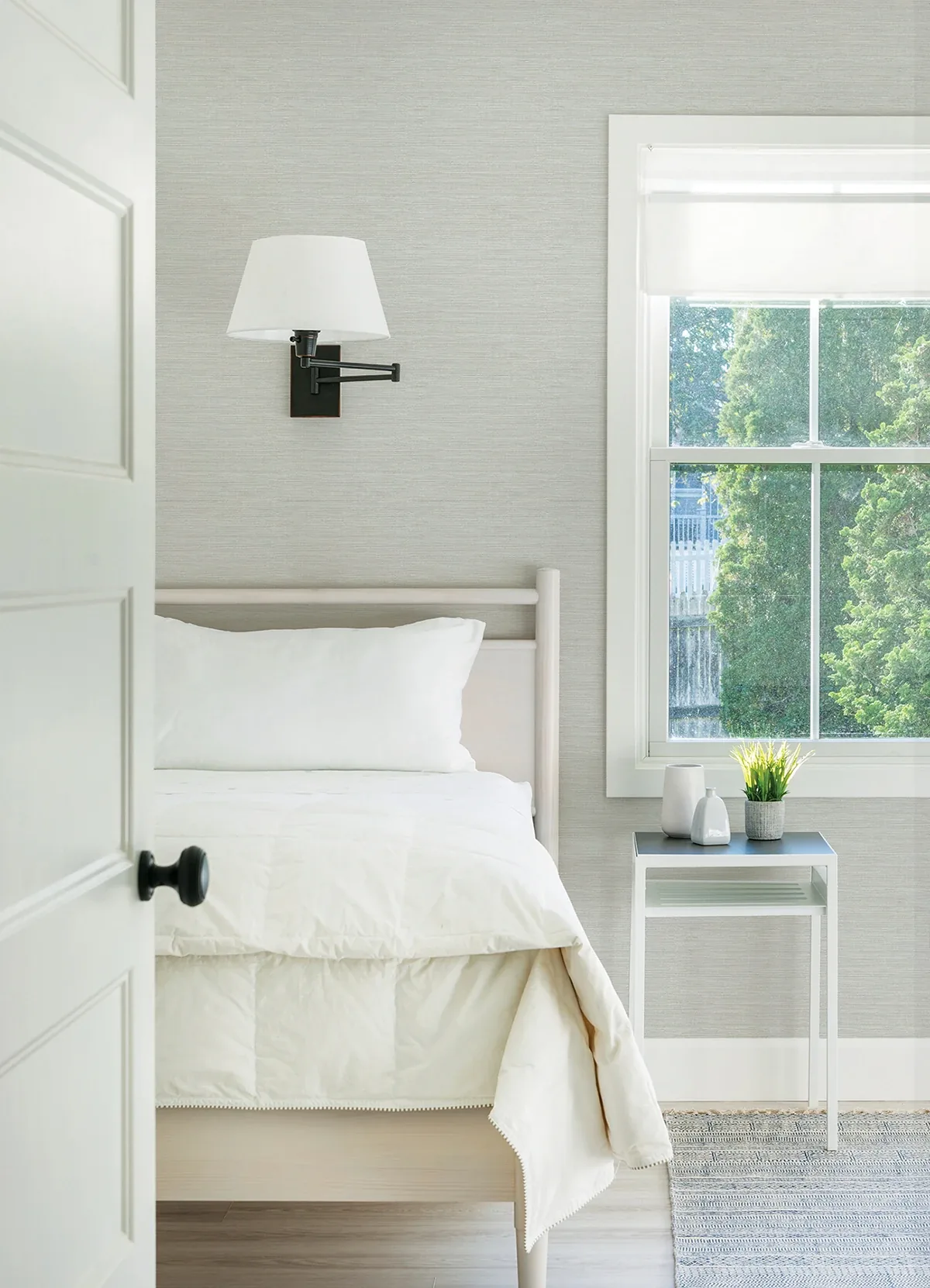 Brewster Home Fashions Agave Sky Blue Faux Grasscloth Wallpaper | Wallpaper Twins Brewster Home Fashions Agave Sky Blue Faux Grasscloth Wallpaper - SKU 3124-24278