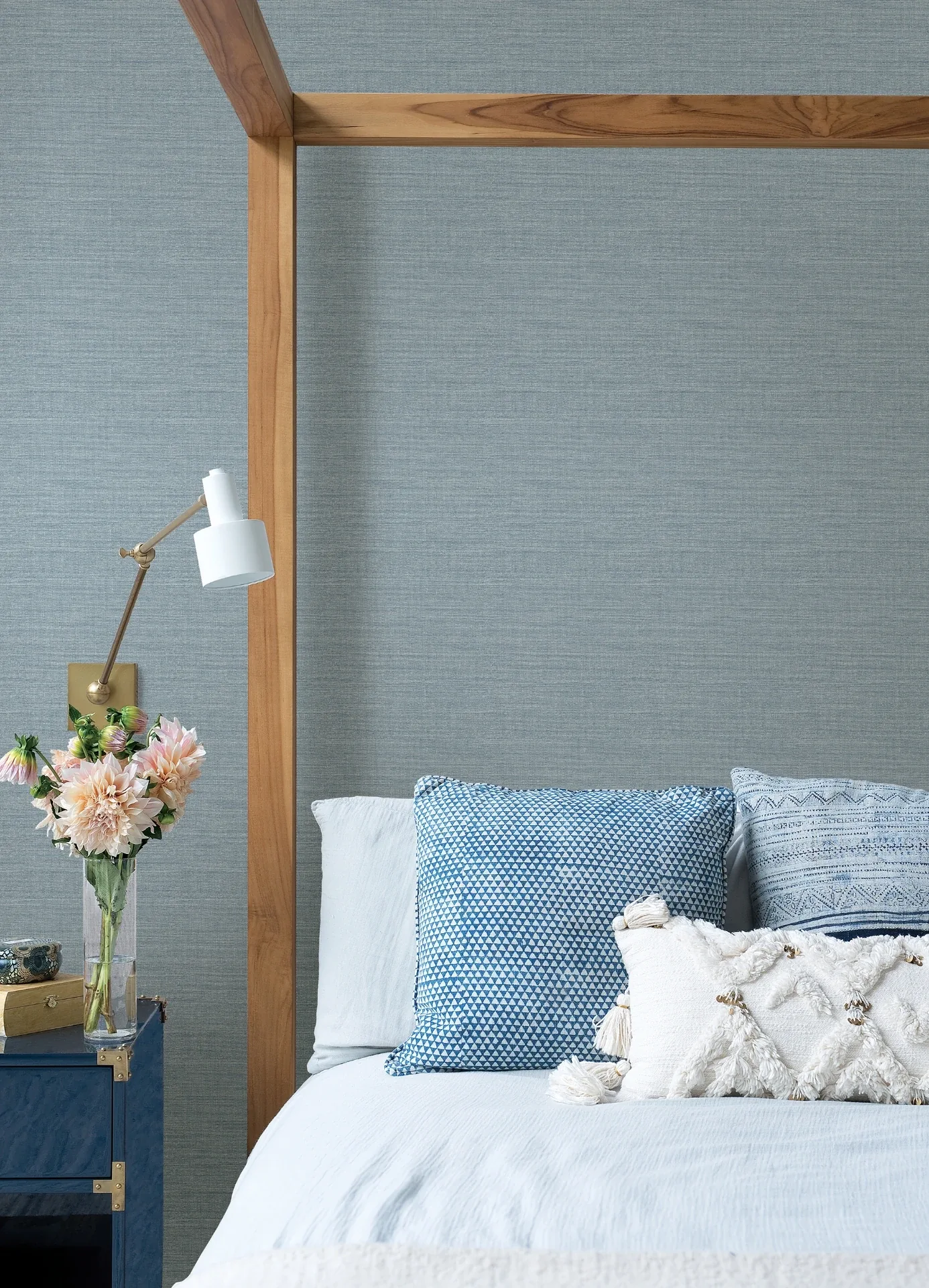 Brewster Home Fashions Agave Slate Faux Grasscloth Wallpaper | Wallpaper Twins Brewster Home Fashions Agave Slate Faux Grasscloth Wallpaper - SKU 4157-26497