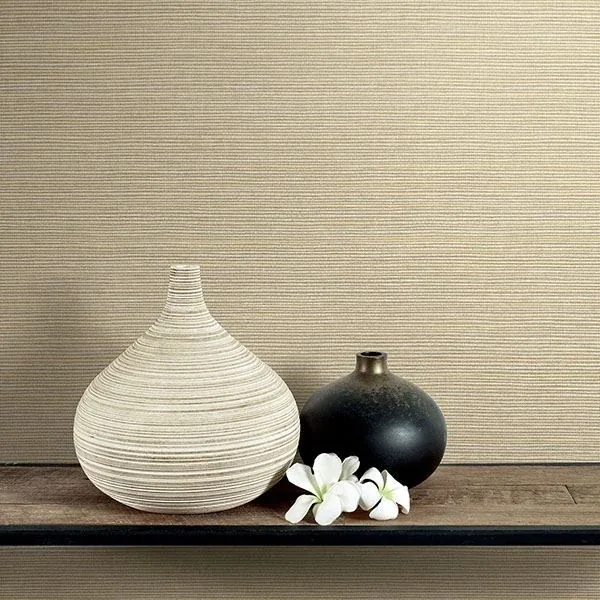 Brewster Home Fashions Agena Khaki Sisal Wallpaper - SKU 2765-BW41001