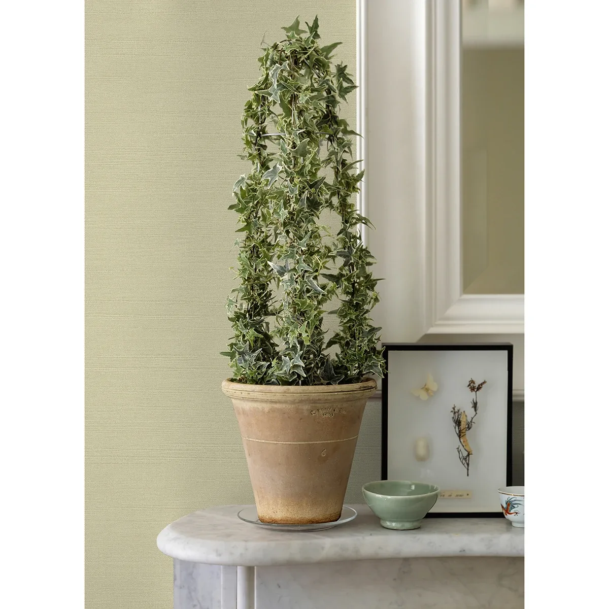 Brewster Home Fashions Aida Light Yellow Horizontal Silk Wallpaper | Wallpaper Twins Brewster Home Fashions Aida Light Yellow Horizontal Silk Wallpaper - SKU 4058-24851
