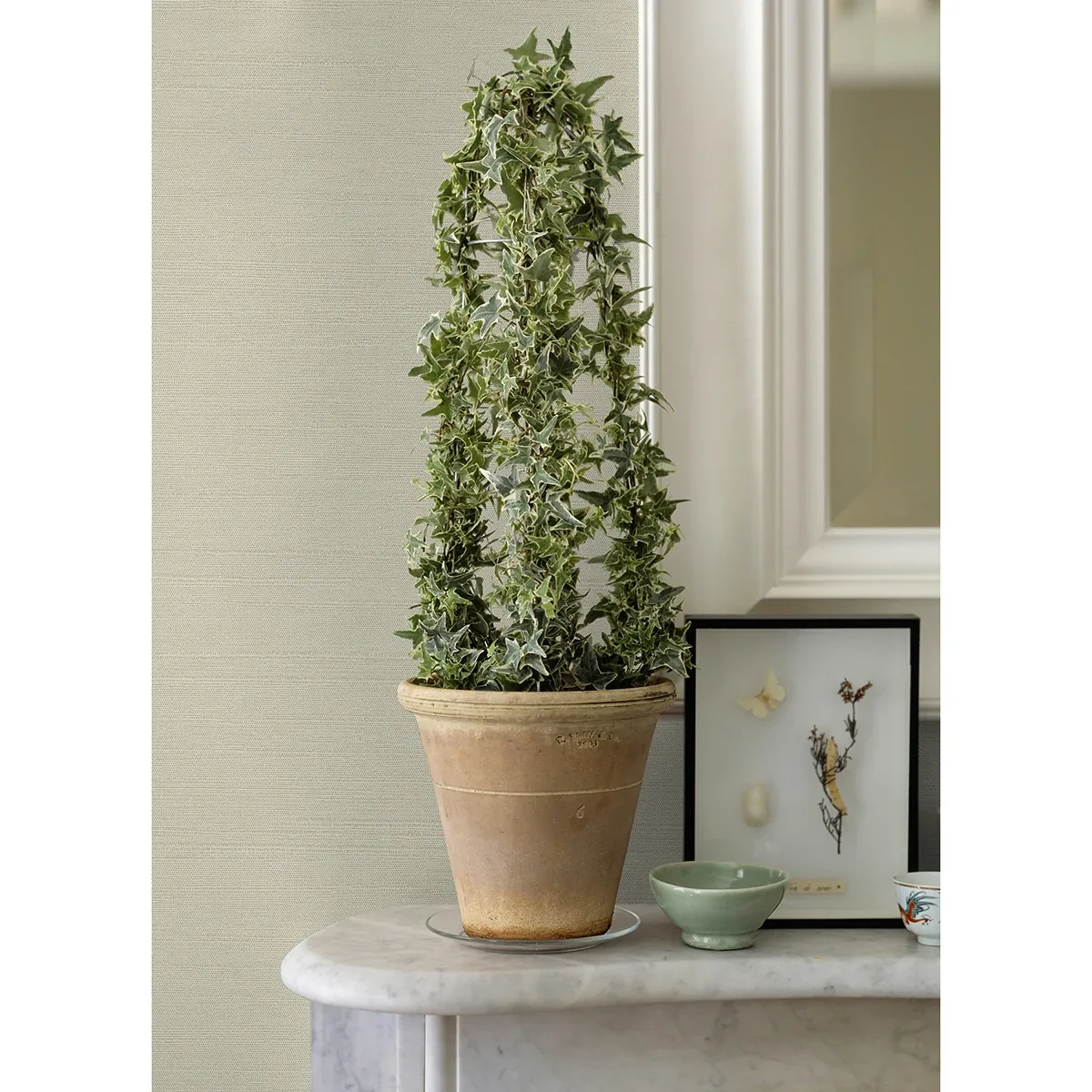 Brewster Home Fashions Aida White Horizontal Silk Wallpaper | Wallpaper Twins Brewster Home Fashions Aida White Horizontal Silk Wallpaper - SKU 4058-24857
