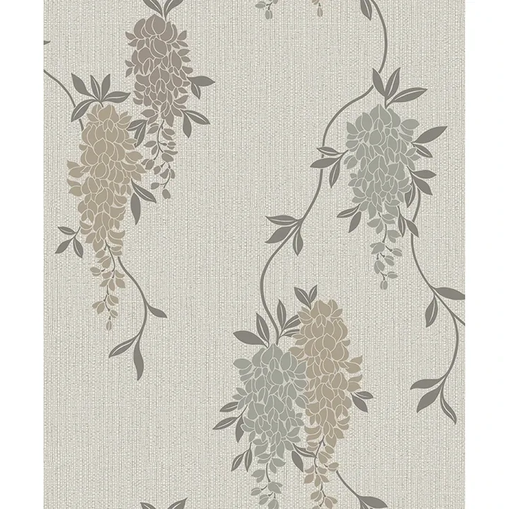 FD43673 | Aisla Neutral Wisteria Wallpaper