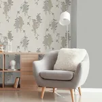 Brewster Home Fashions Aisla Neutral Wisteria Wallpaper - SKU FD43673