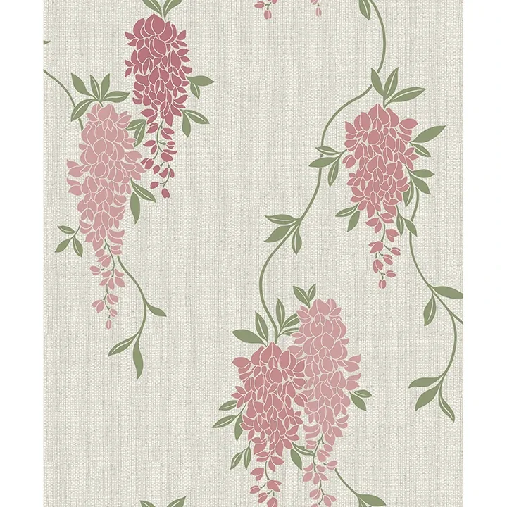 Brewster Home Fashions Aisla Pink Wisteria Wallpaper - SKU FD43671
