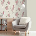 Brewster Home Fashions Aisla Pink Wisteria Wallpaper - SKU FD43671