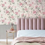 Brewster Home Fashions Akina Cream Floral Wallpaper | Wallpaper Twins Brewster Home Fashions Akina Cream Floral Wallpaper - SKU M1725
