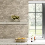 Brewster Home Fashions Al Fresco Chocolate Plaster Wallpaper - SKU 4168-17709